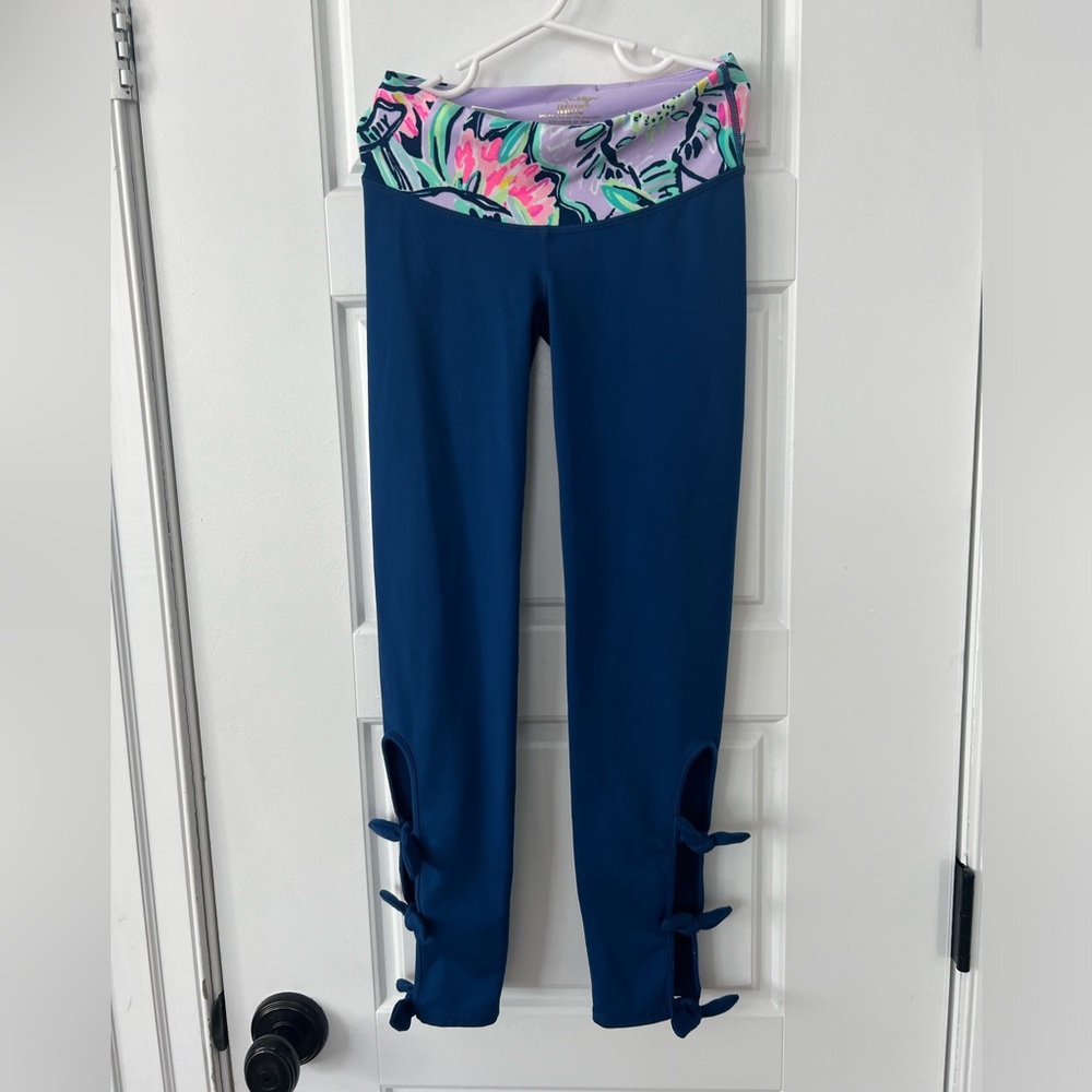 Lilly Pulitzer Women's Navy Leggings Size XXS